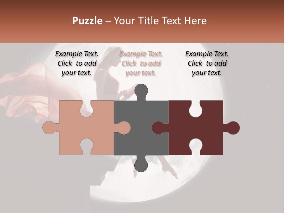 A Woman In A Red Dress Is Sitting On A Ledge PowerPoint Template