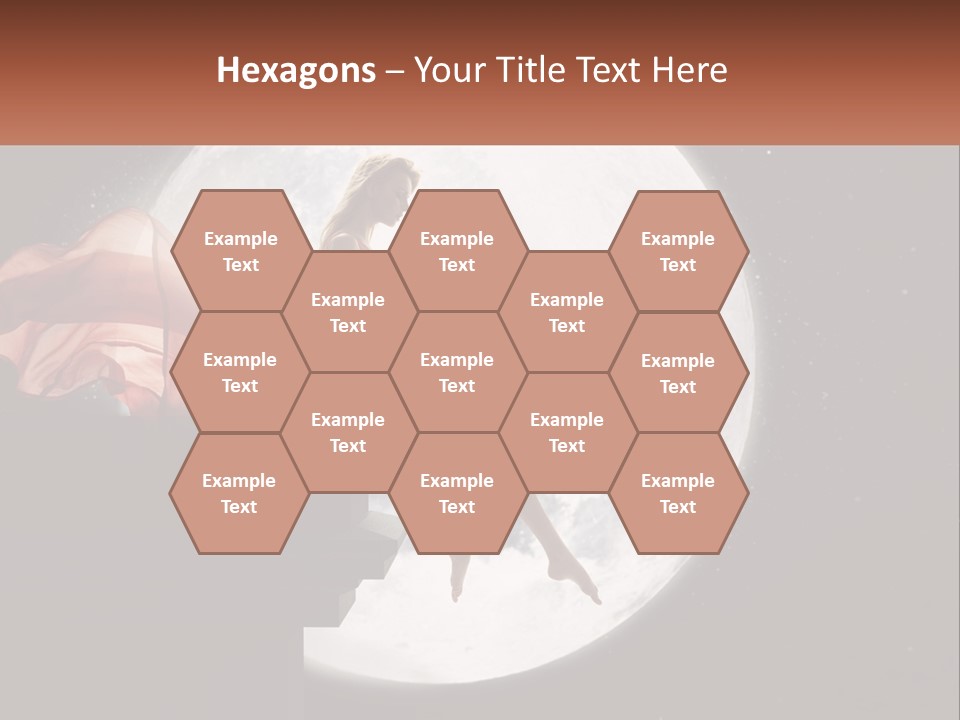 A Woman In A Red Dress Is Sitting On A Ledge PowerPoint Template