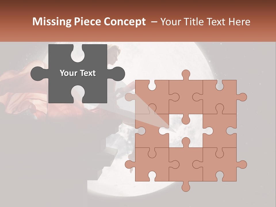 A Woman In A Red Dress Is Sitting On A Ledge PowerPoint Template