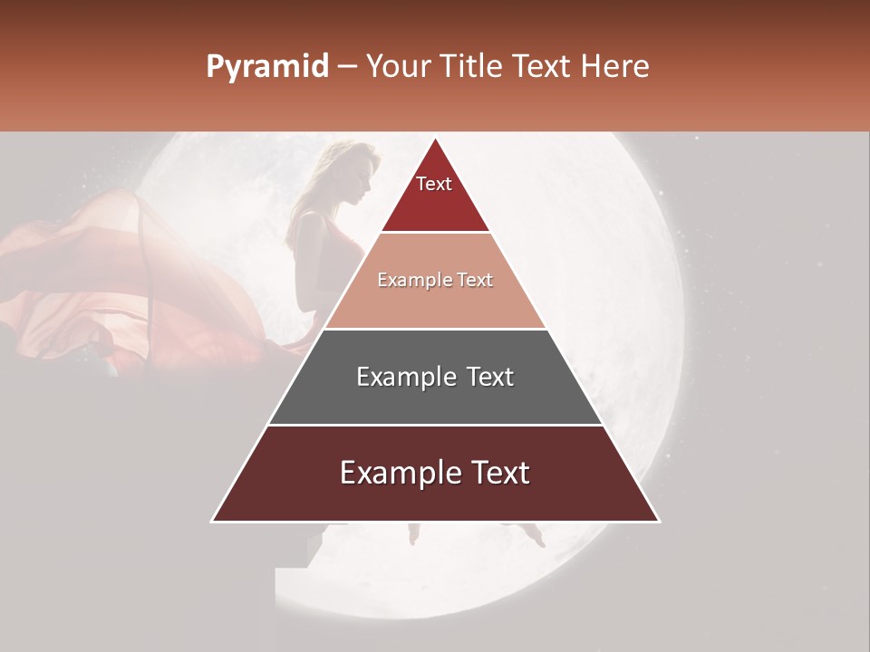 A Woman In A Red Dress Is Sitting On A Ledge PowerPoint Template