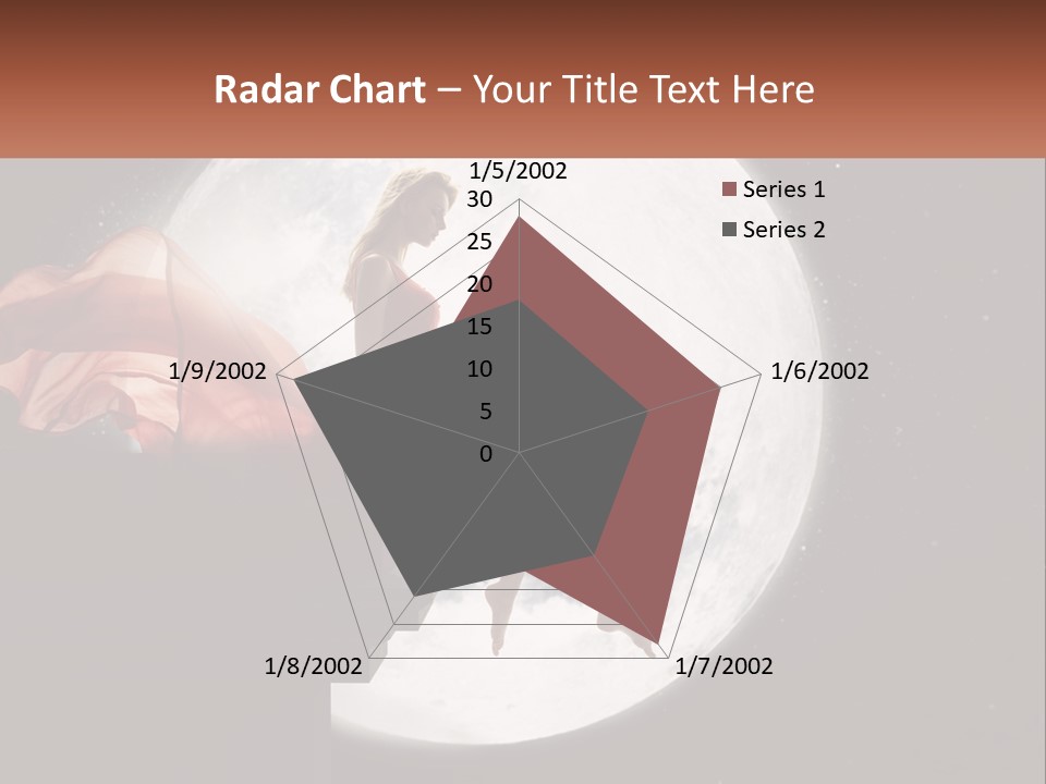 A Woman In A Red Dress Is Sitting On A Ledge PowerPoint Template