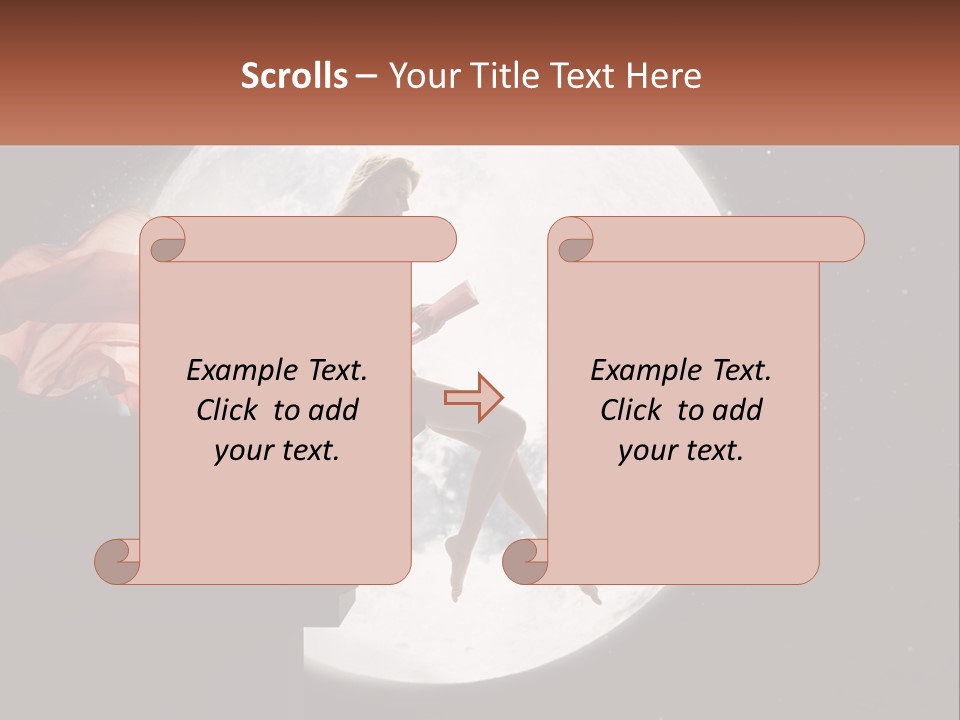 A Woman In A Red Dress Is Sitting On A Ledge PowerPoint Template