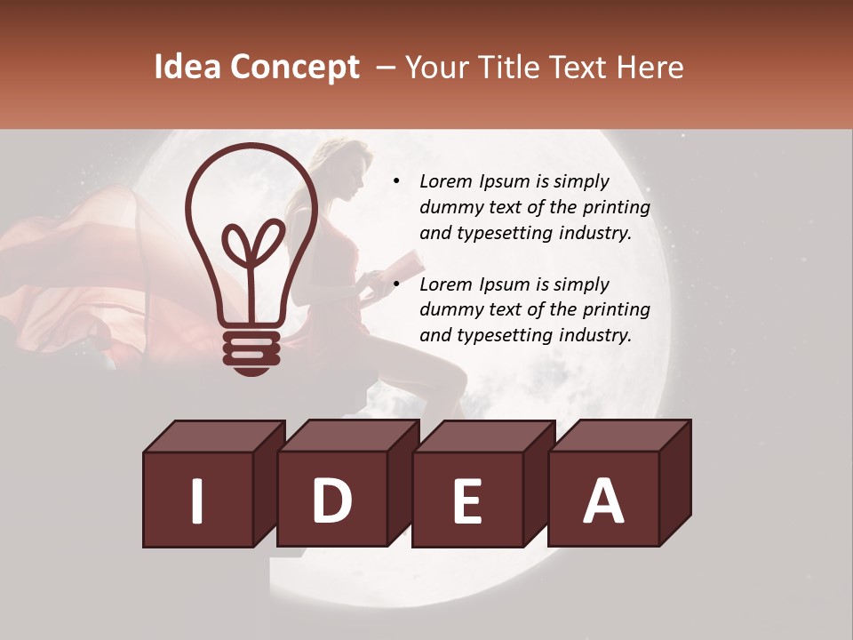 A Woman In A Red Dress Is Sitting On A Ledge PowerPoint Template