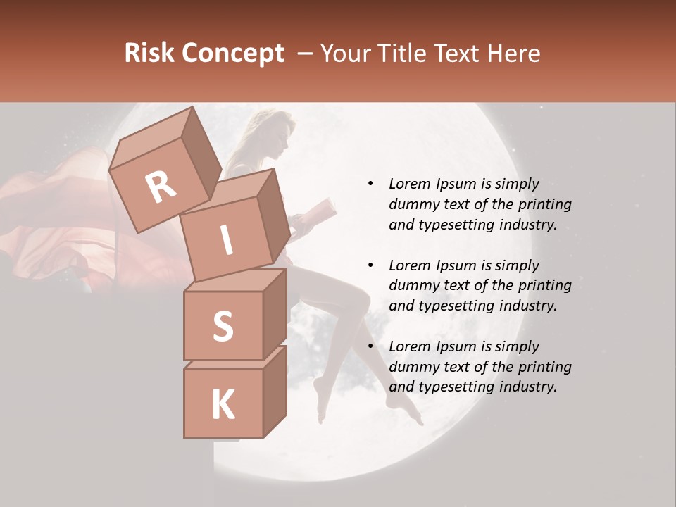 A Woman In A Red Dress Is Sitting On A Ledge PowerPoint Template