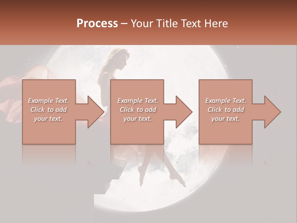 A Woman In A Red Dress Is Sitting On A Ledge PowerPoint Template