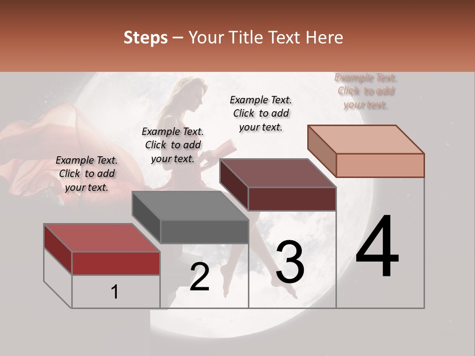 A Woman In A Red Dress Is Sitting On A Ledge PowerPoint Template