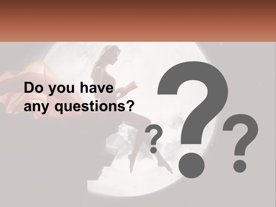 A Woman In A Red Dress Is Sitting On A Ledge PowerPoint Template