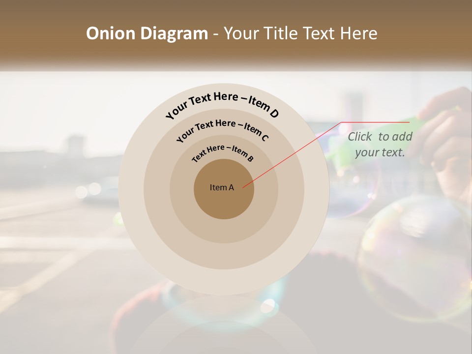 A Young Girl Blowing Bubbles With Her Hands PowerPoint Template