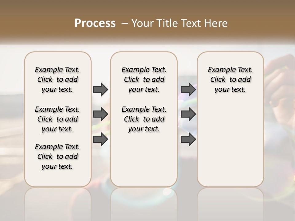 A Young Girl Blowing Bubbles With Her Hands PowerPoint Template