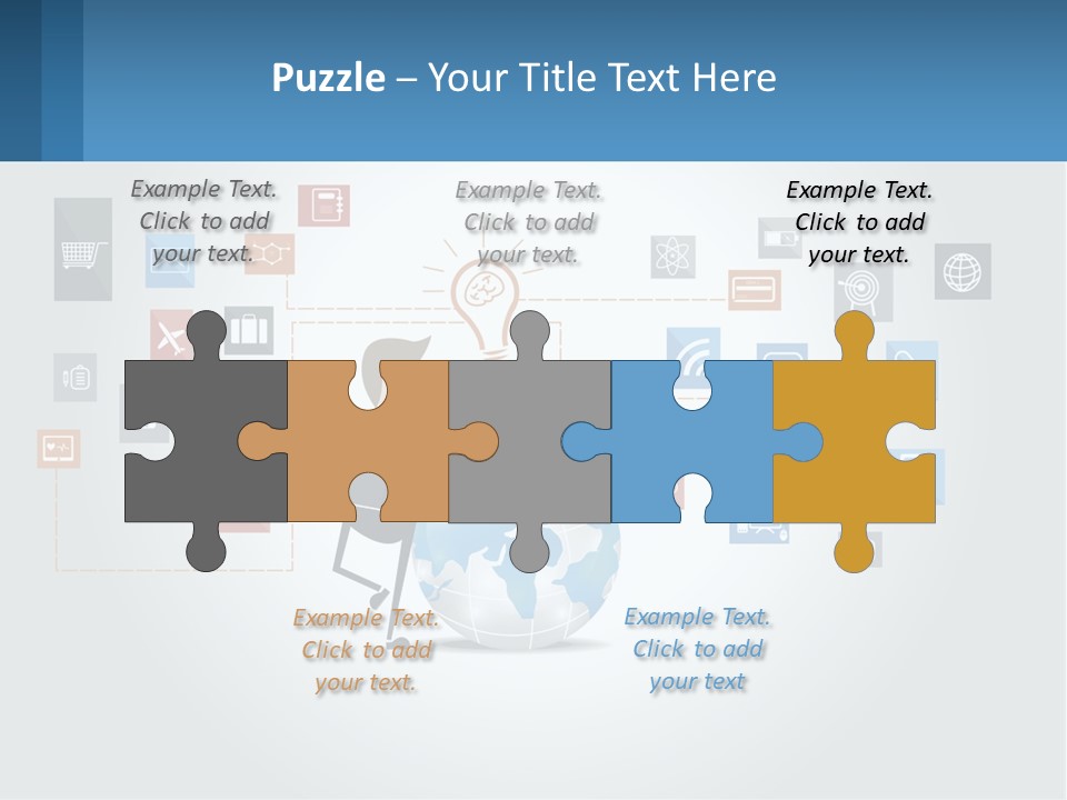 A Man Sitting On A Chair With A Light Bulb Above His Head PowerPoint Template