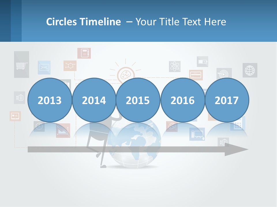 A Man Sitting On A Chair With A Light Bulb Above His Head PowerPoint Template