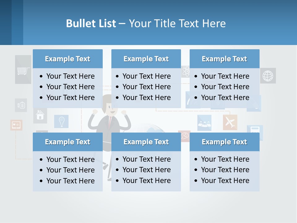 A Man Sitting On A Chair With A Light Bulb Above His Head PowerPoint Template