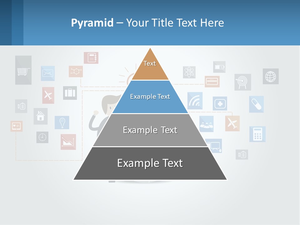 A Man Sitting On A Chair With A Light Bulb Above His Head PowerPoint Template