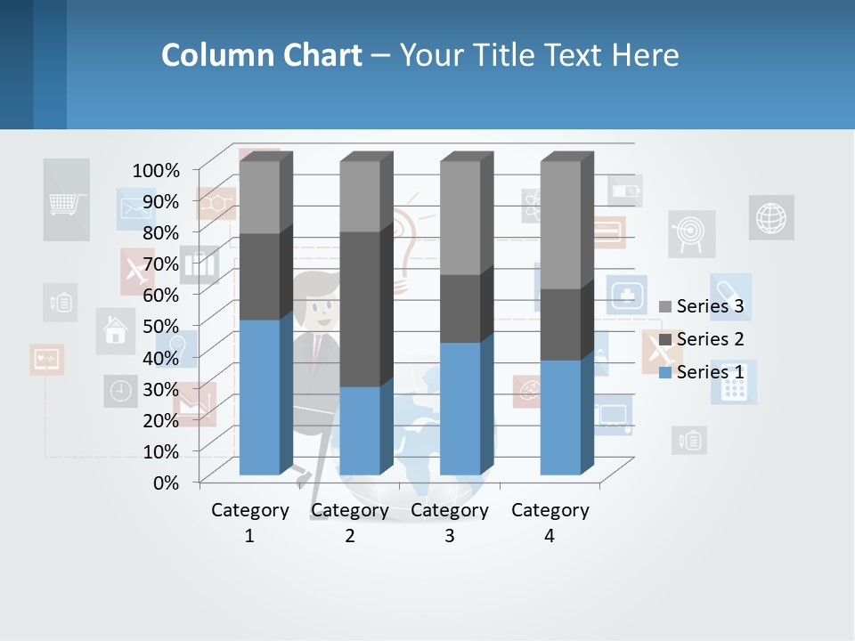 A Man Sitting On A Chair With A Light Bulb Above His Head PowerPoint Template