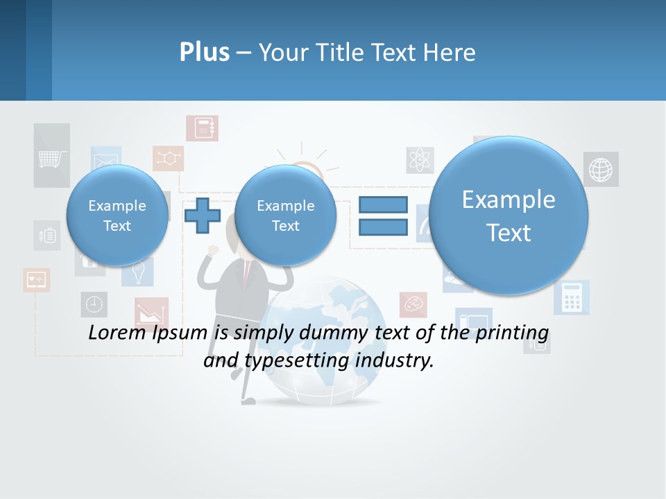 A Man Sitting On A Chair With A Light Bulb Above His Head PowerPoint Template