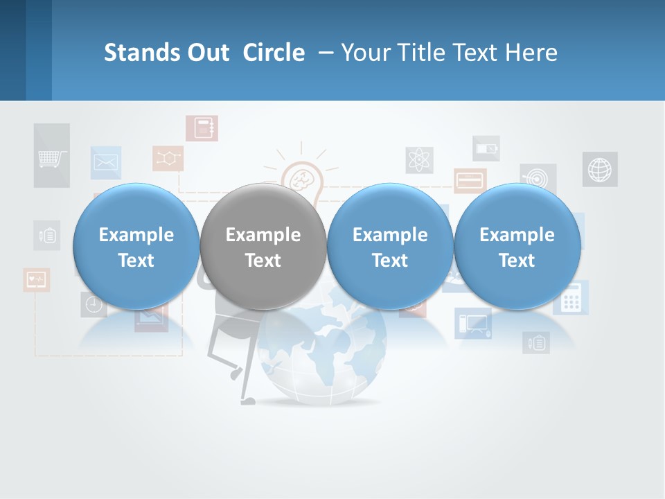 A Man Sitting On A Chair With A Light Bulb Above His Head PowerPoint Template