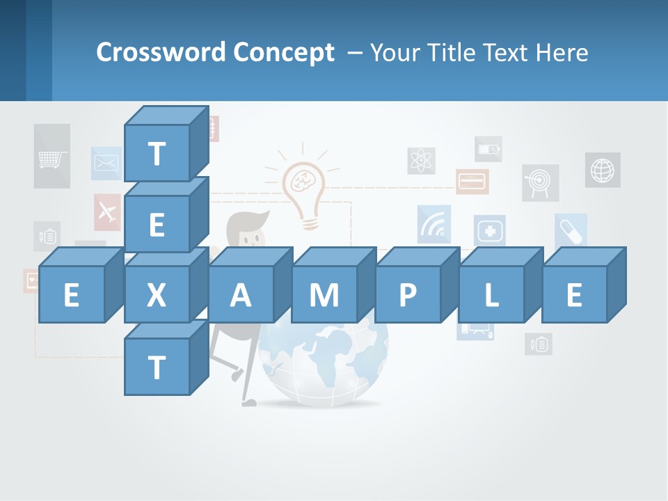 A Man Sitting On A Chair With A Light Bulb Above His Head PowerPoint Template