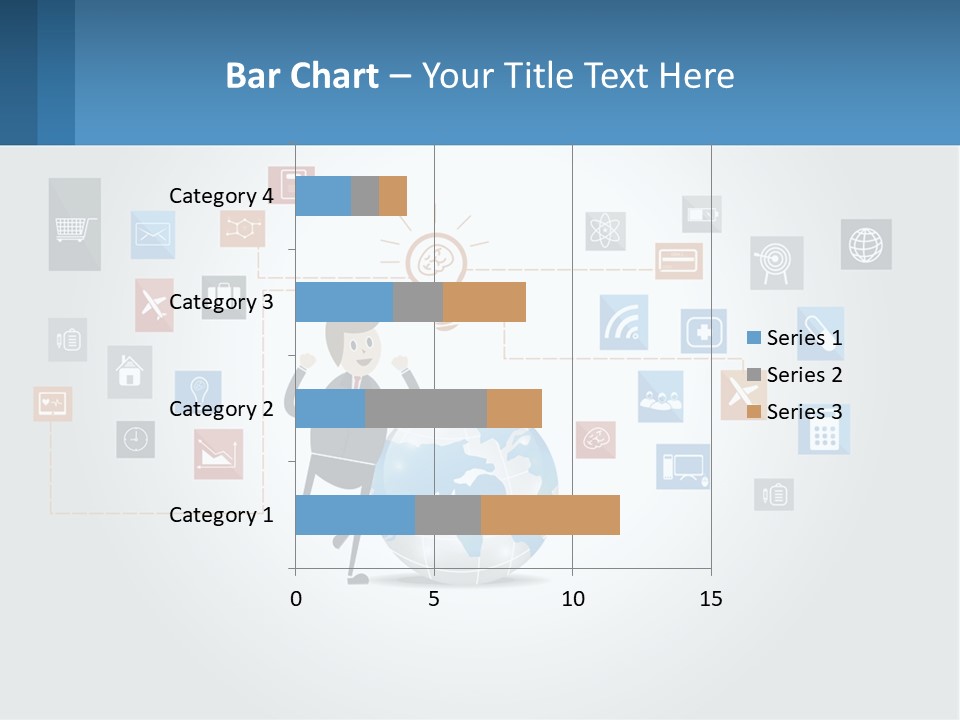 A Man Sitting On A Chair With A Light Bulb Above His Head PowerPoint Template