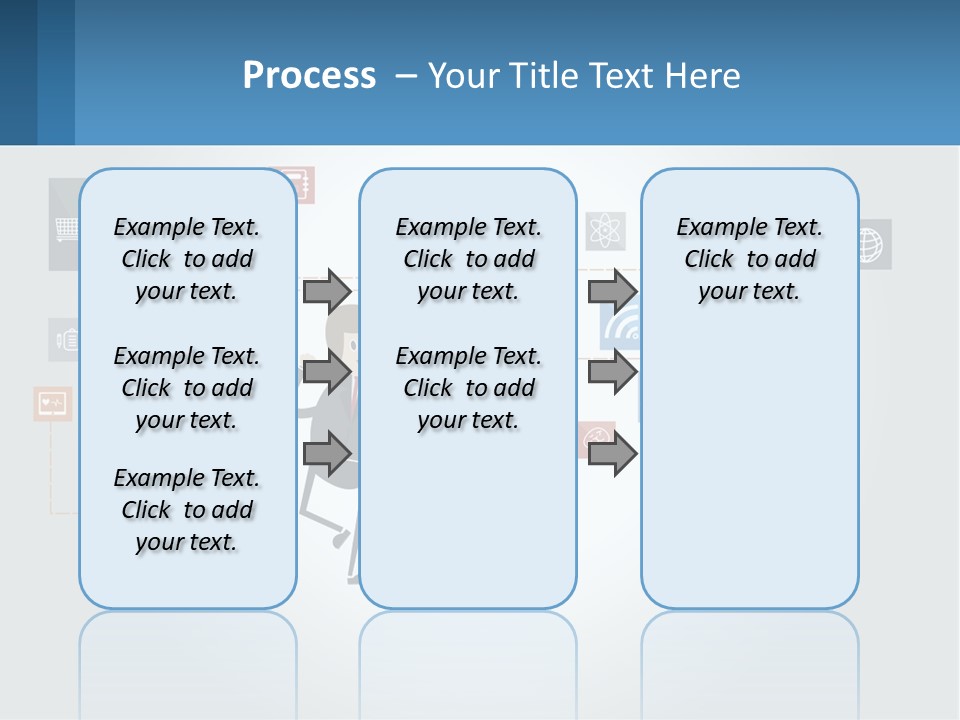 A Man Sitting On A Chair With A Light Bulb Above His Head PowerPoint Template