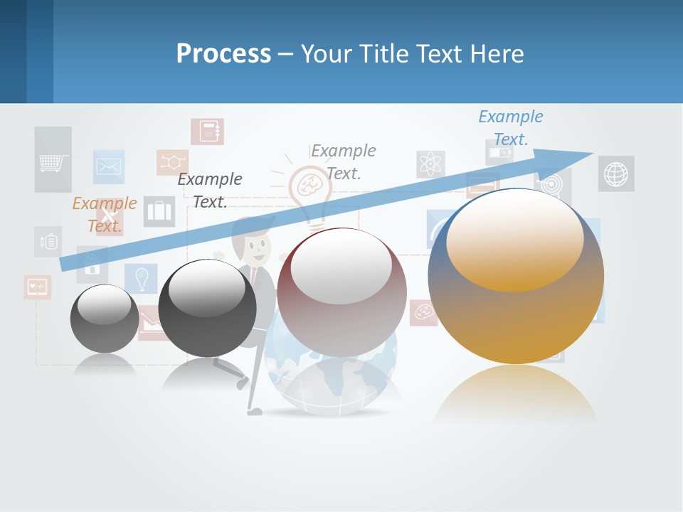 A Man Sitting On A Chair With A Light Bulb Above His Head PowerPoint Template