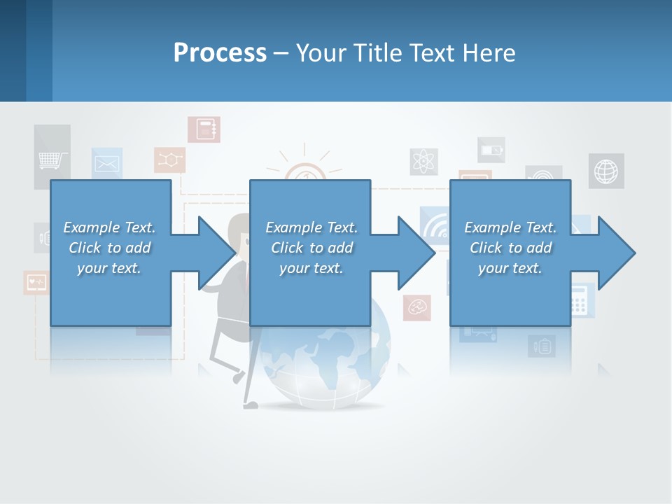 A Man Sitting On A Chair With A Light Bulb Above His Head PowerPoint Template