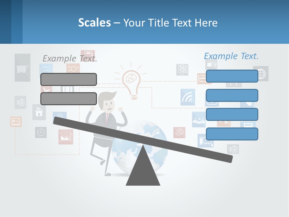 A Man Sitting On A Chair With A Light Bulb Above His Head PowerPoint Template