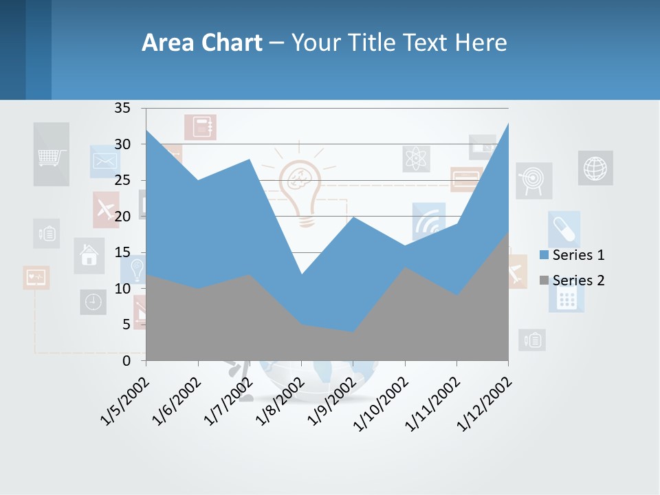 A Man Sitting On A Chair With A Light Bulb Above His Head PowerPoint Template