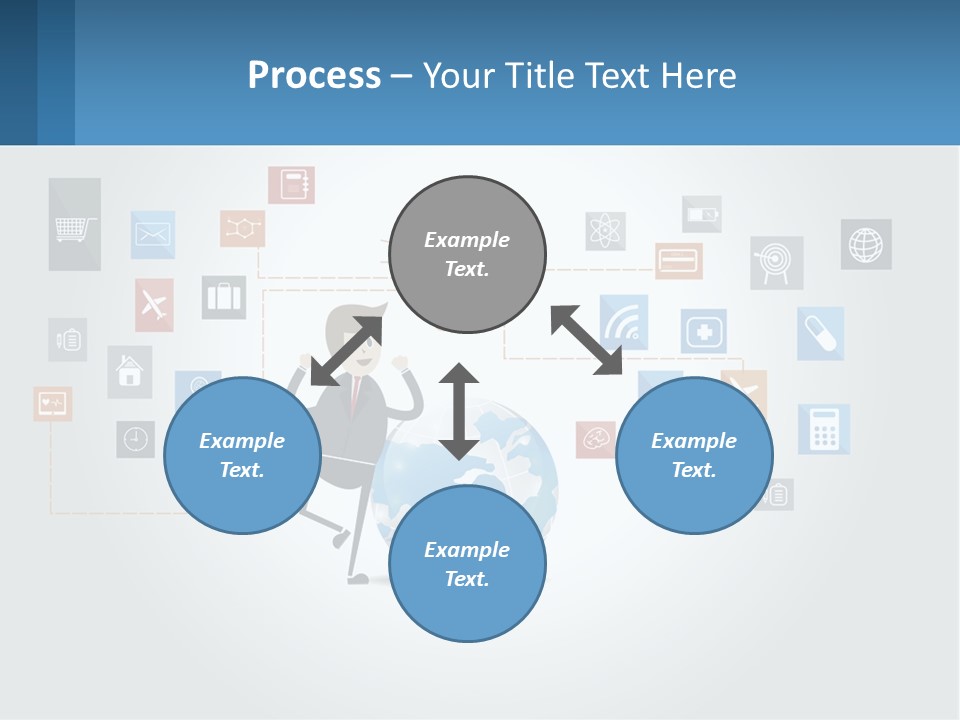 A Man Sitting On A Chair With A Light Bulb Above His Head PowerPoint Template