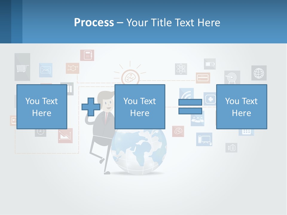 A Man Sitting On A Chair With A Light Bulb Above His Head PowerPoint Template