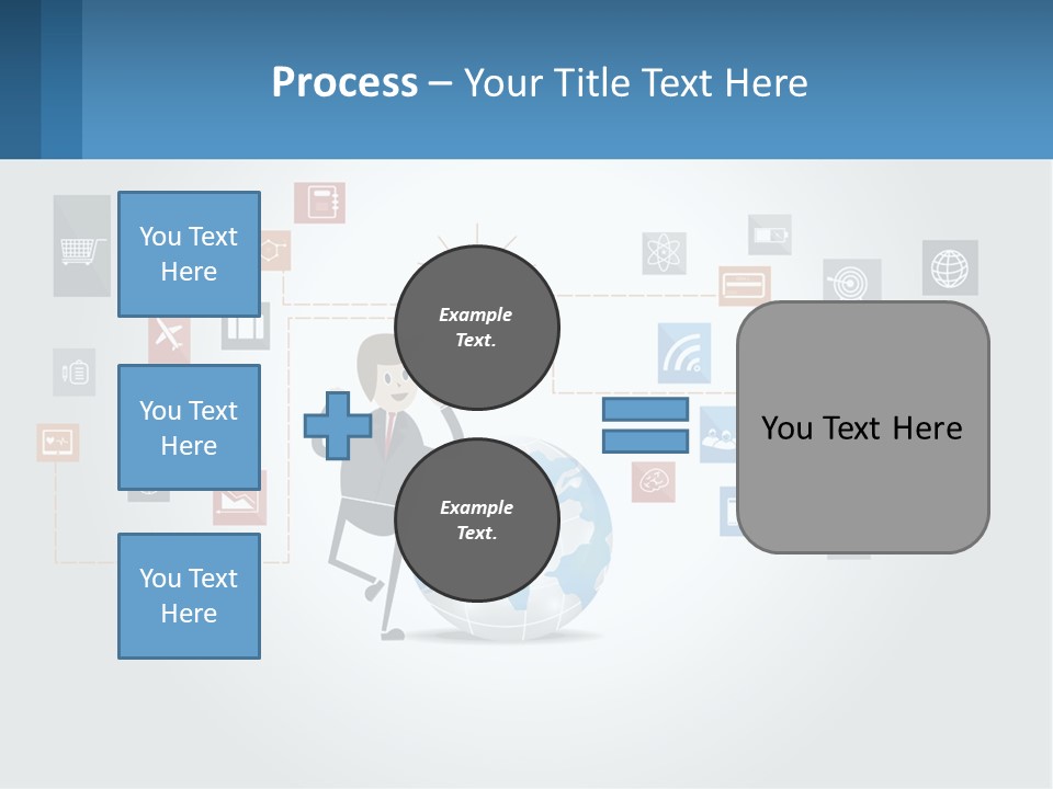 A Man Sitting On A Chair With A Light Bulb Above His Head PowerPoint Template