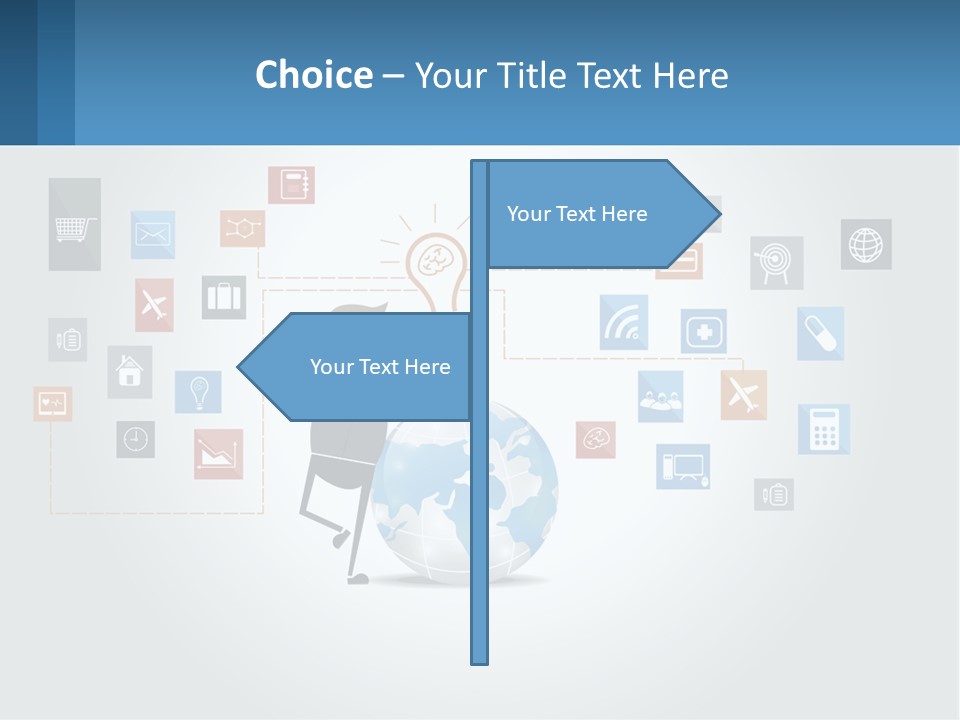A Man Sitting On A Chair With A Light Bulb Above His Head PowerPoint Template