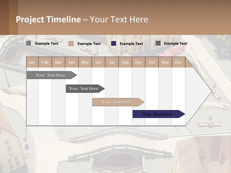 A Woman Laying On Top Of A Building PowerPoint Template