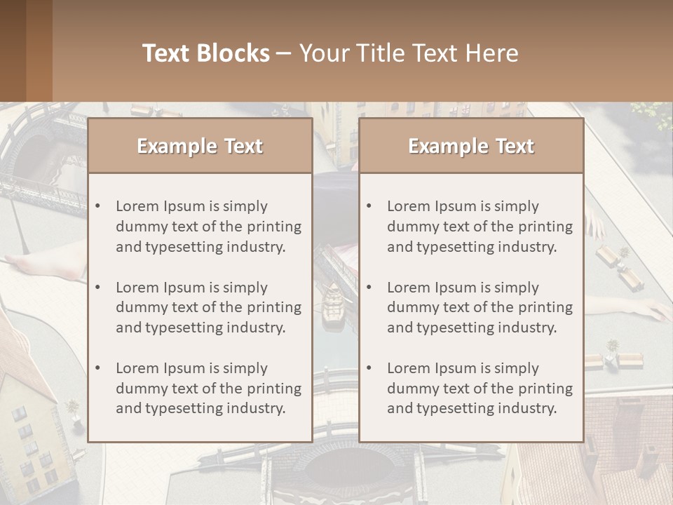 A Woman Laying On Top Of A Building PowerPoint Template