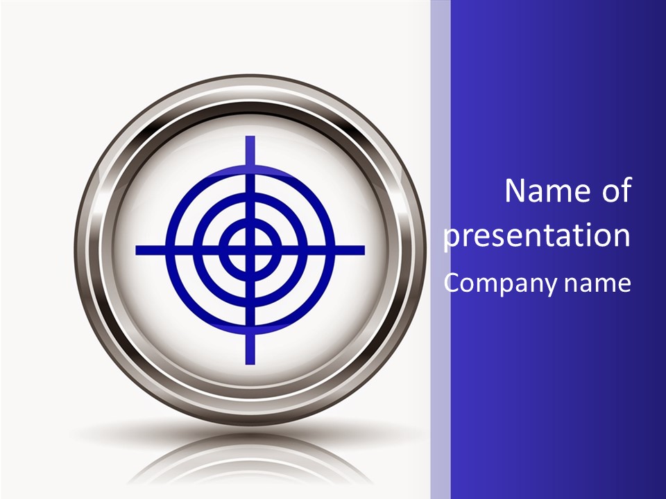 A Powerpoint Presentation With A Cross On It PowerPoint Template