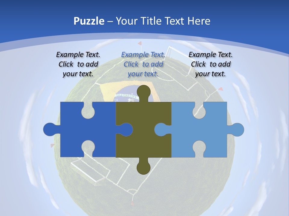 A Soccer Ball With The Flag Of Brazil On It PowerPoint Template