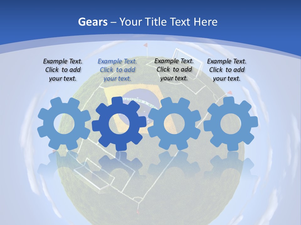 A Soccer Ball With The Flag Of Brazil On It PowerPoint Template