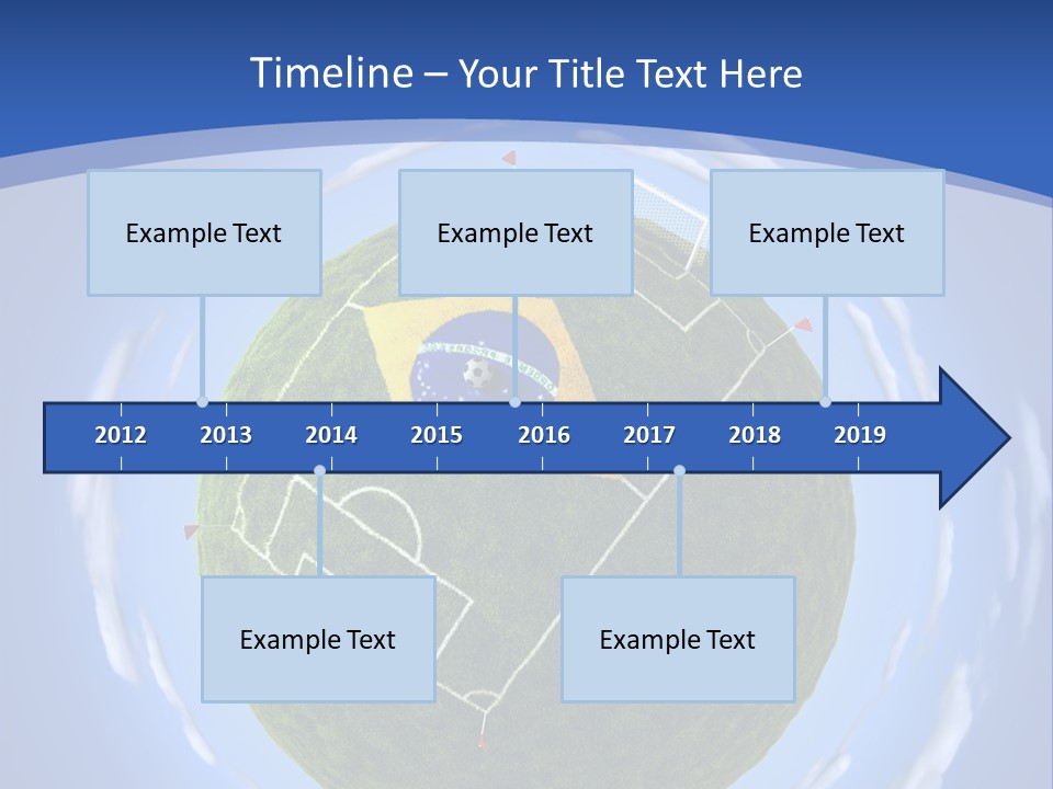 A Soccer Ball With The Flag Of Brazil On It PowerPoint Template