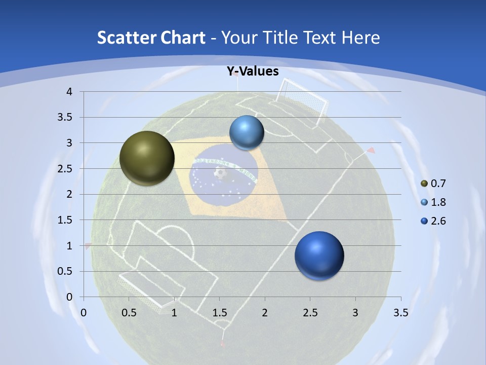 A Soccer Ball With The Flag Of Brazil On It PowerPoint Template