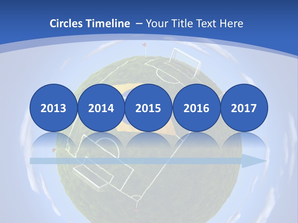 A Soccer Ball With The Flag Of Brazil On It PowerPoint Template