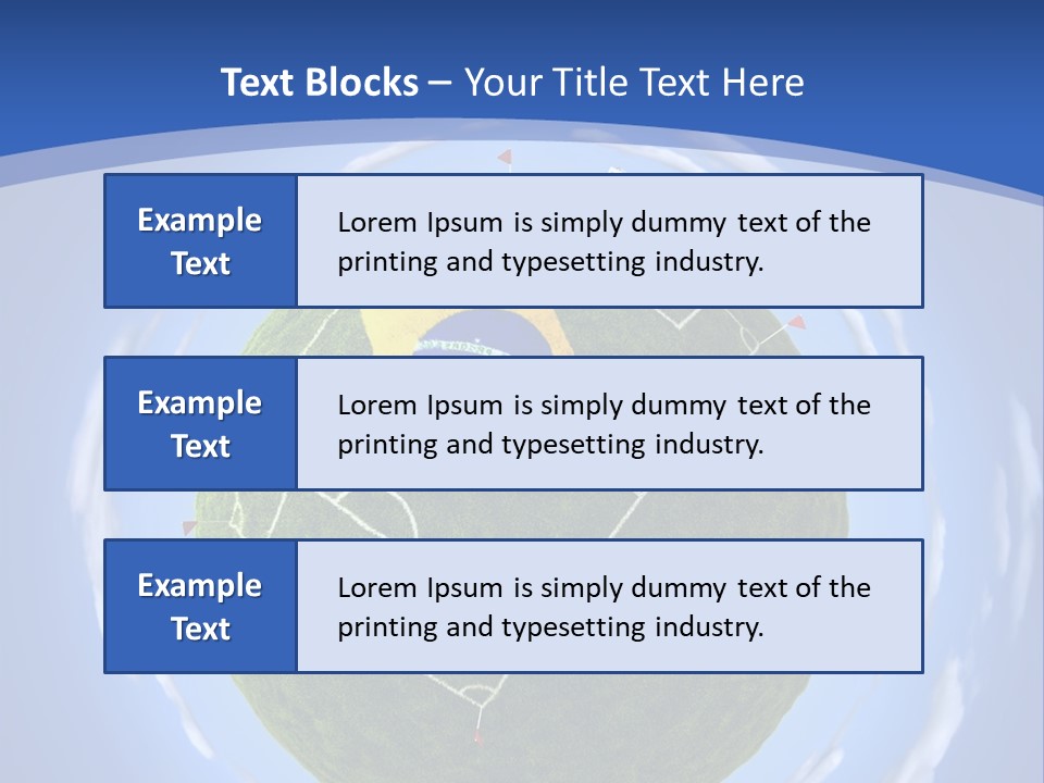 A Soccer Ball With The Flag Of Brazil On It PowerPoint Template