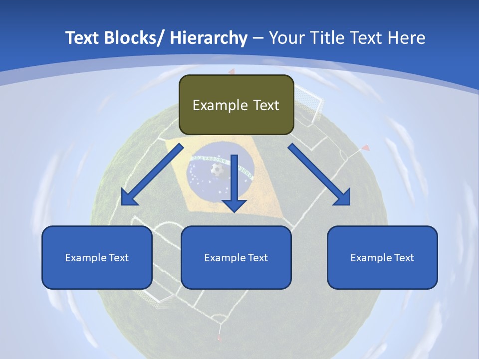 A Soccer Ball With The Flag Of Brazil On It PowerPoint Template