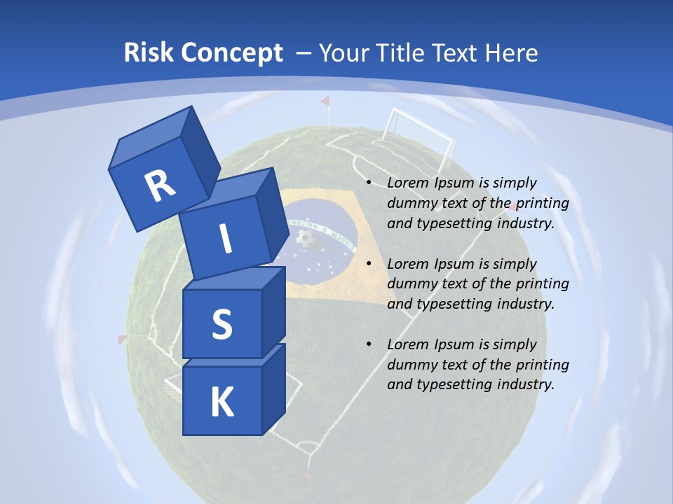 A Soccer Ball With The Flag Of Brazil On It PowerPoint Template