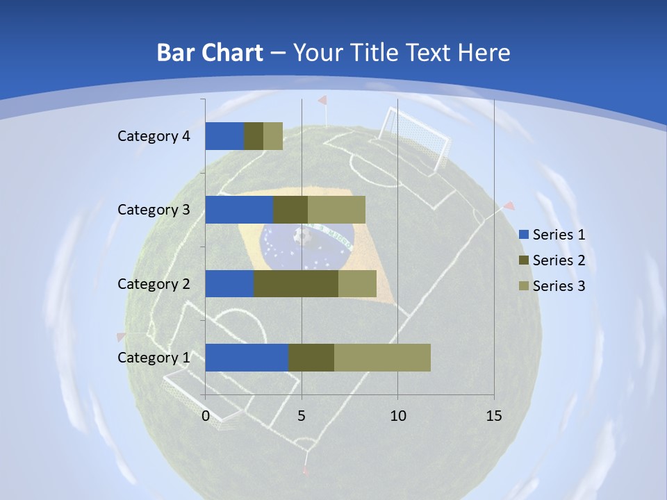 A Soccer Ball With The Flag Of Brazil On It PowerPoint Template