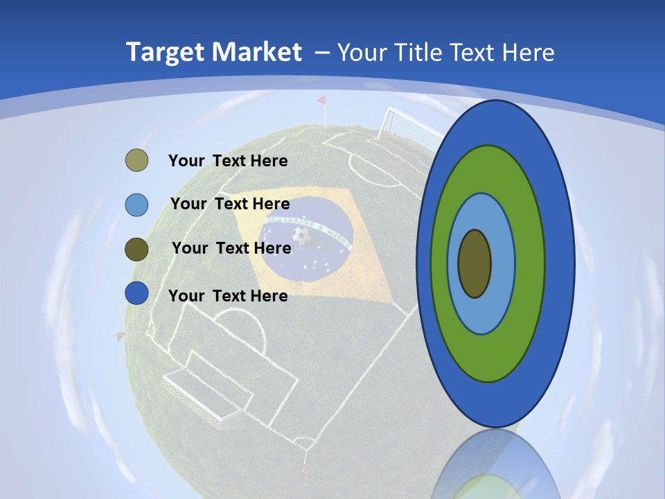 A Soccer Ball With The Flag Of Brazil On It PowerPoint Template