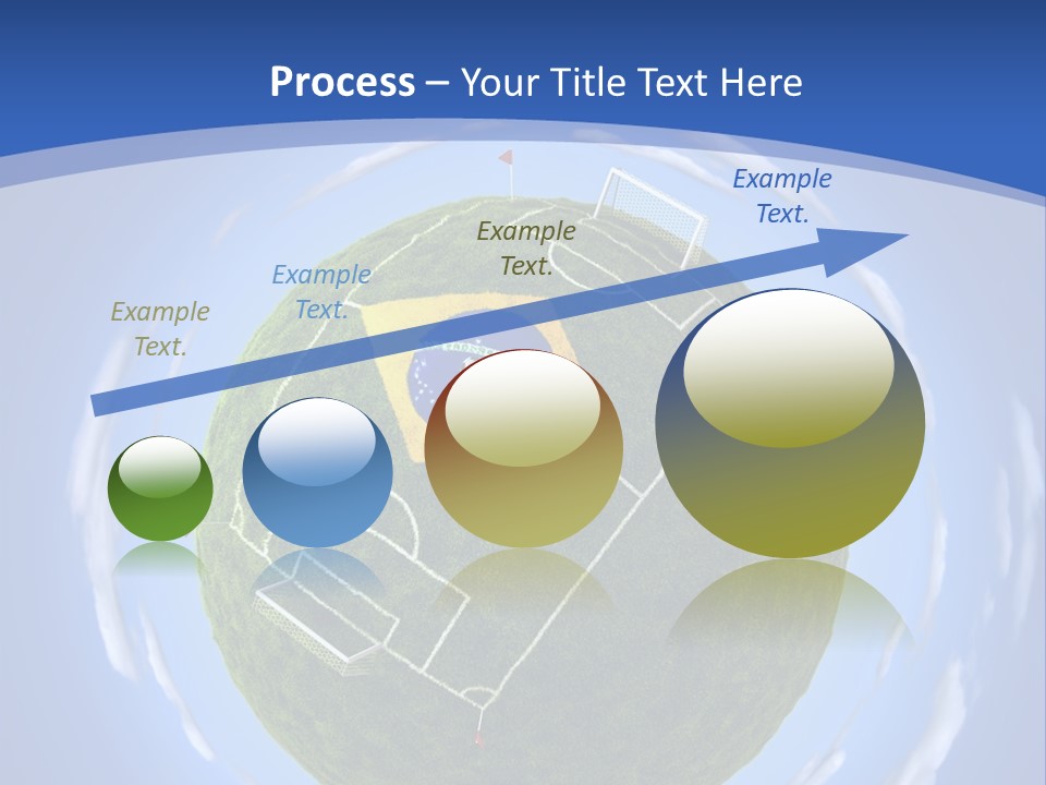 A Soccer Ball With The Flag Of Brazil On It PowerPoint Template
