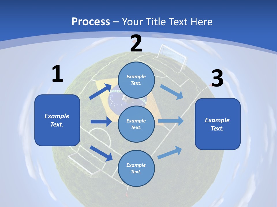 A Soccer Ball With The Flag Of Brazil On It PowerPoint Template