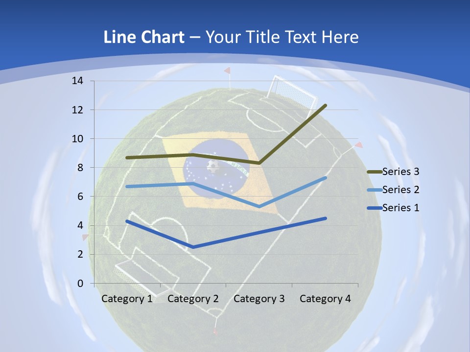 A Soccer Ball With The Flag Of Brazil On It PowerPoint Template