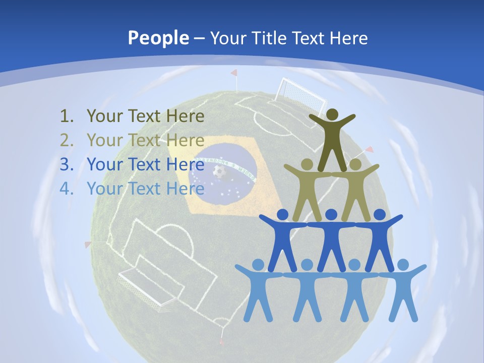 A Soccer Ball With The Flag Of Brazil On It PowerPoint Template