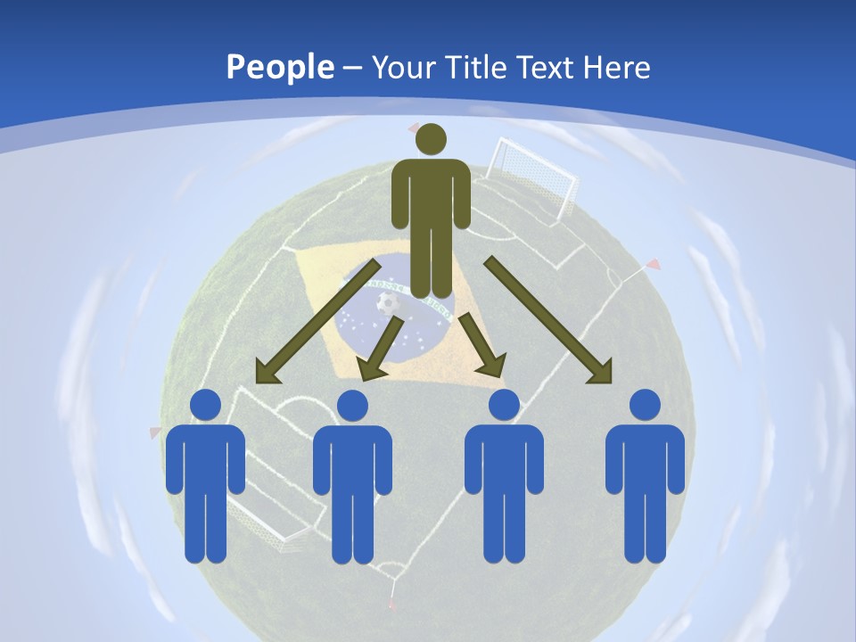 A Soccer Ball With The Flag Of Brazil On It PowerPoint Template