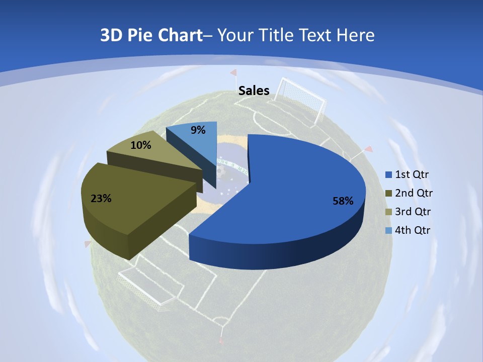 A Soccer Ball With The Flag Of Brazil On It PowerPoint Template